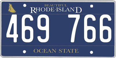 RI license plate 469766