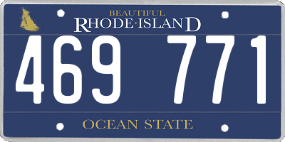 RI license plate 469771