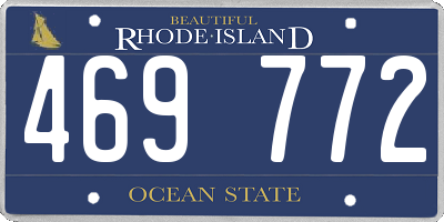RI license plate 469772