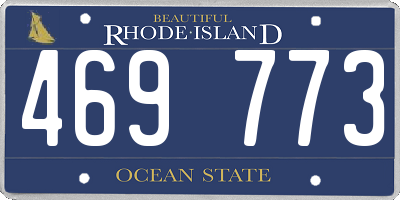 RI license plate 469773