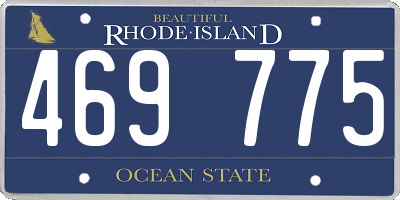 RI license plate 469775