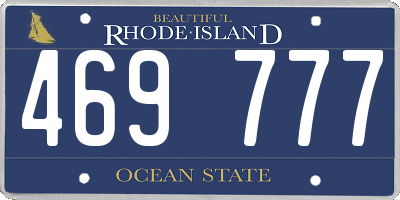 RI license plate 469777
