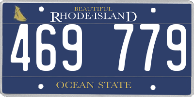 RI license plate 469779