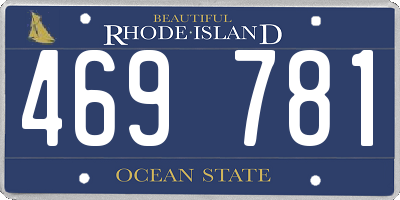 RI license plate 469781