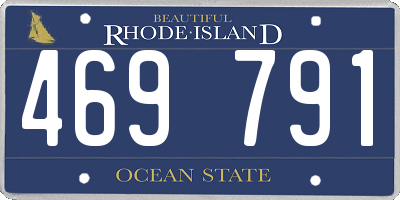 RI license plate 469791
