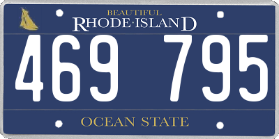 RI license plate 469795