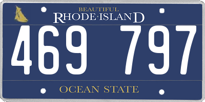 RI license plate 469797