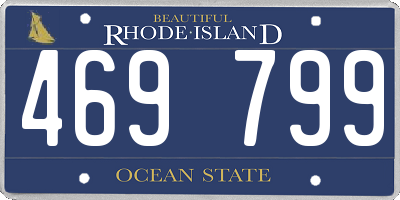 RI license plate 469799