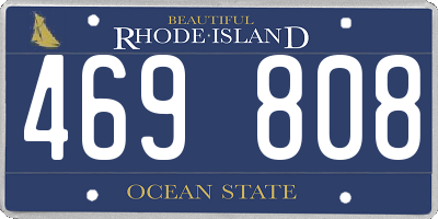 RI license plate 469808