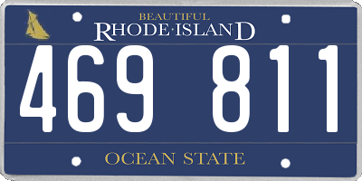 RI license plate 469811