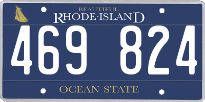 RI license plate 469824