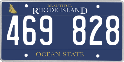 RI license plate 469828