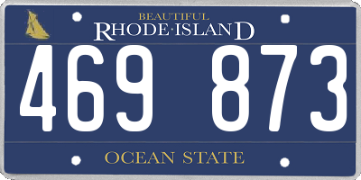 RI license plate 469873