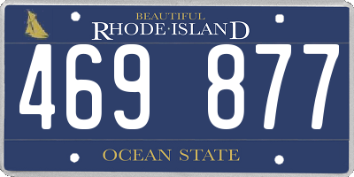 RI license plate 469877