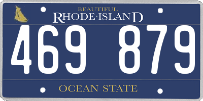 RI license plate 469879
