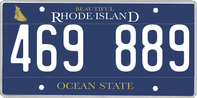 RI license plate 469889