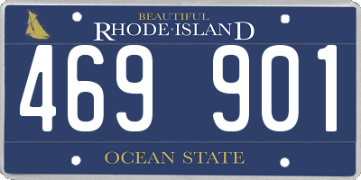 RI license plate 469901