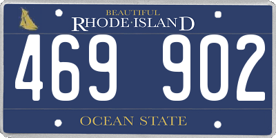 RI license plate 469902