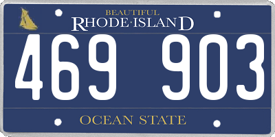 RI license plate 469903