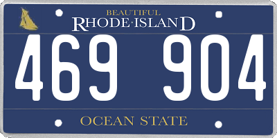 RI license plate 469904