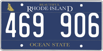 RI license plate 469906