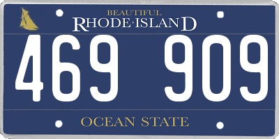 RI license plate 469909