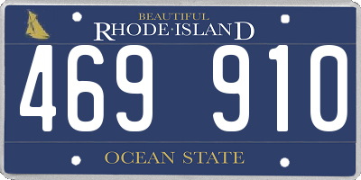 RI license plate 469910