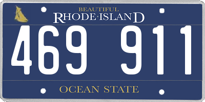 RI license plate 469911