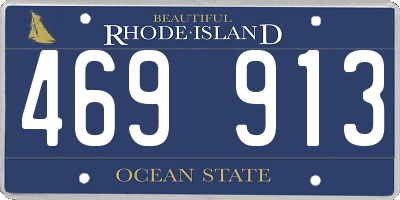 RI license plate 469913