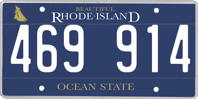RI license plate 469914
