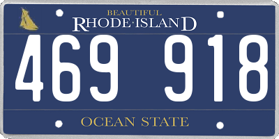 RI license plate 469918