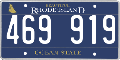 RI license plate 469919