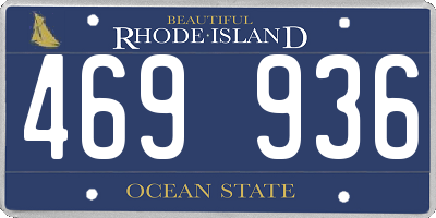 RI license plate 469936