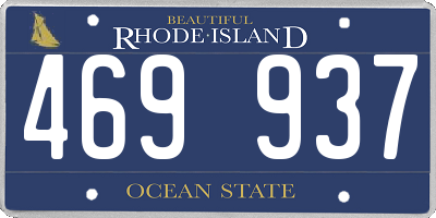RI license plate 469937