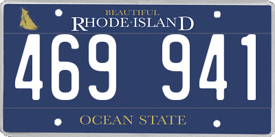 RI license plate 469941