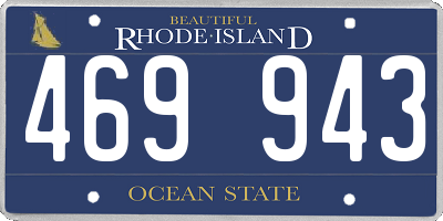 RI license plate 469943