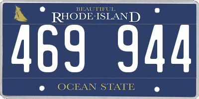RI license plate 469944