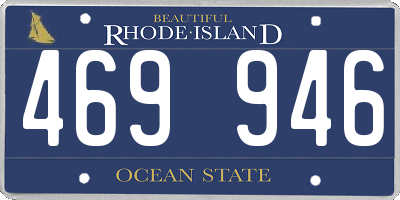 RI license plate 469946