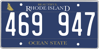 RI license plate 469947