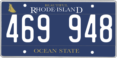 RI license plate 469948