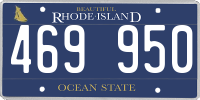 RI license plate 469950