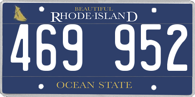RI license plate 469952