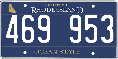 RI license plate 469953