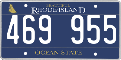 RI license plate 469955