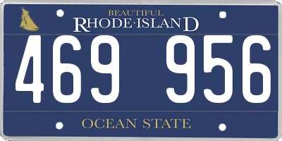 RI license plate 469956