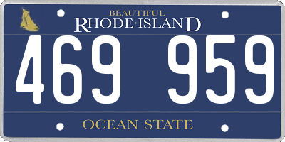 RI license plate 469959