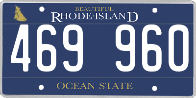 RI license plate 469960