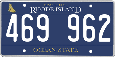 RI license plate 469962