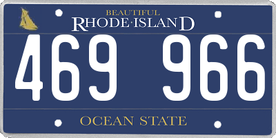 RI license plate 469966