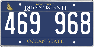 RI license plate 469968